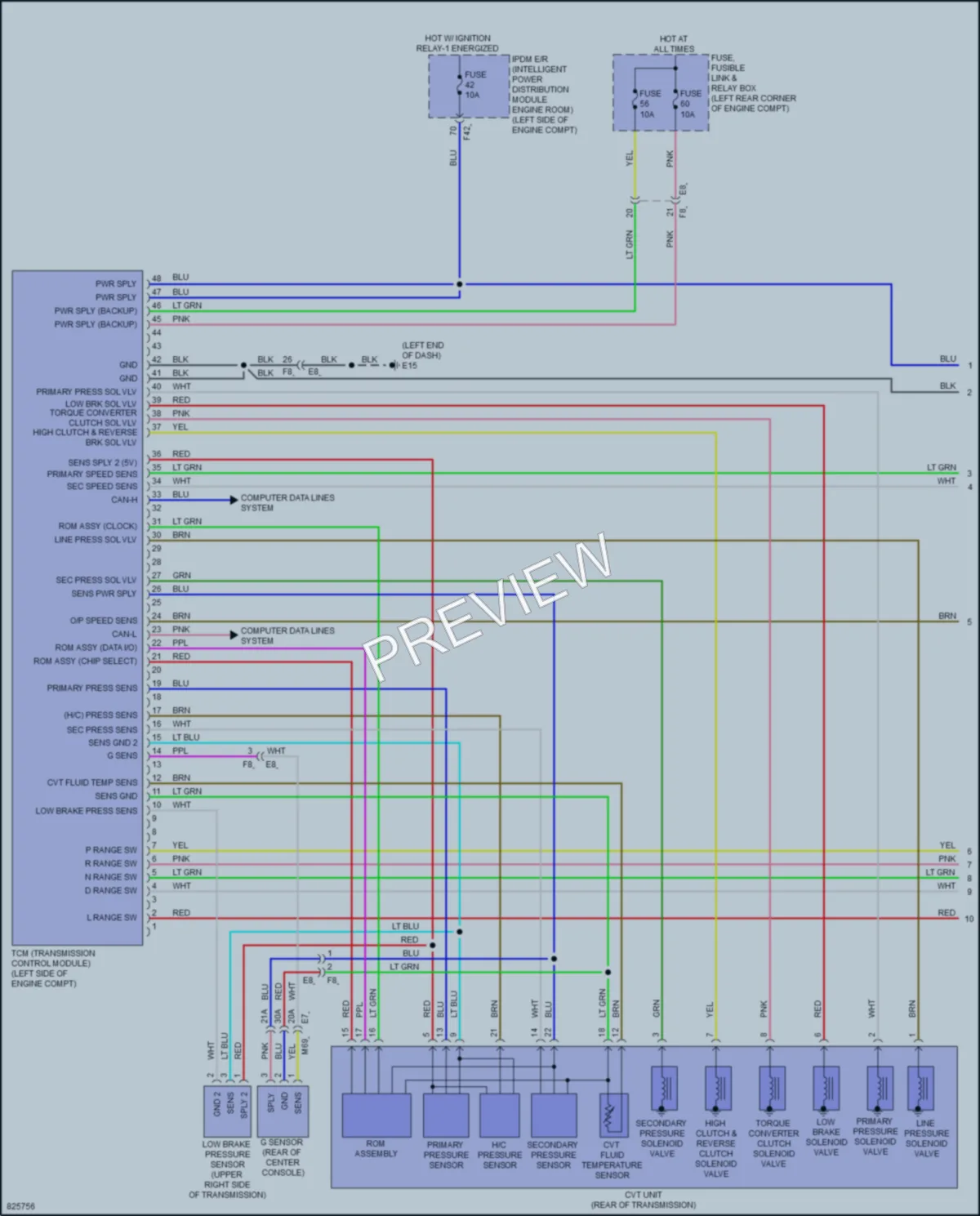 2023 Nissan Kicks Transmission wiring diagram preview
