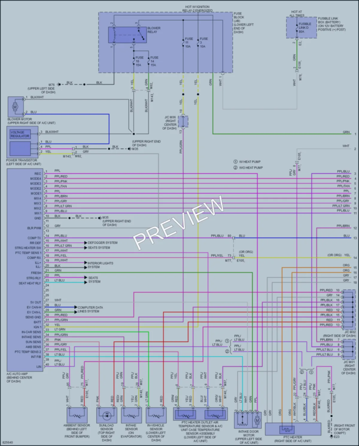 2023 Nissan LEAF Air Conditioning wiring diagram preview