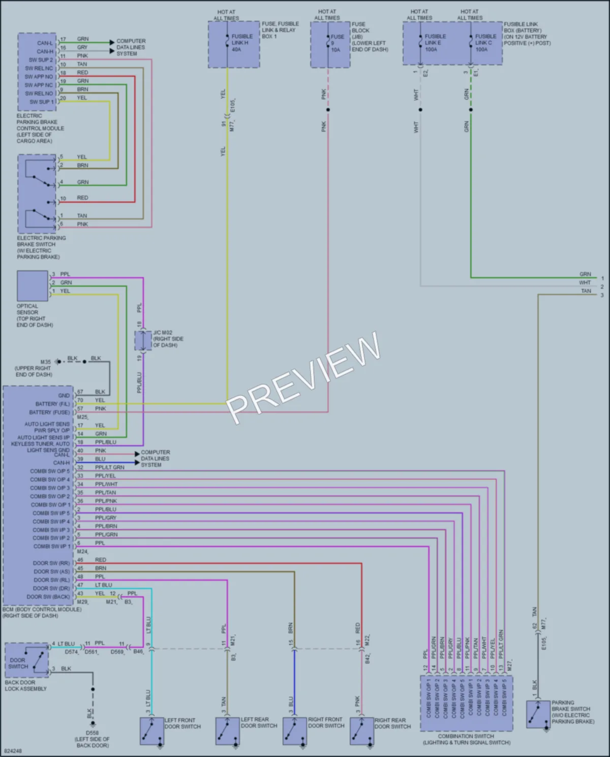 2023 Nissan LEAF Headlights wiring diagram preview