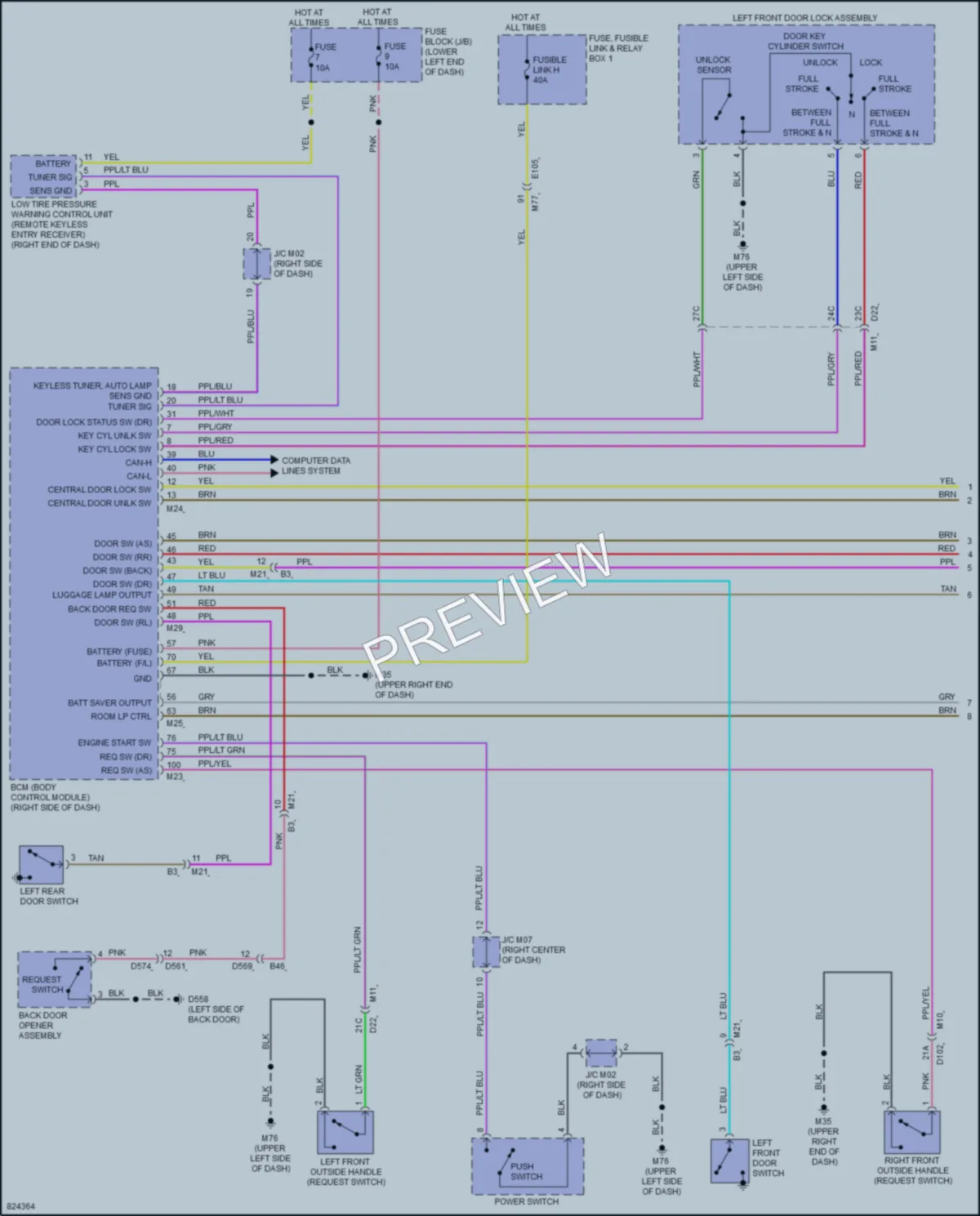 2023 Nissan LEAF Interior Lights wiring diagram preview