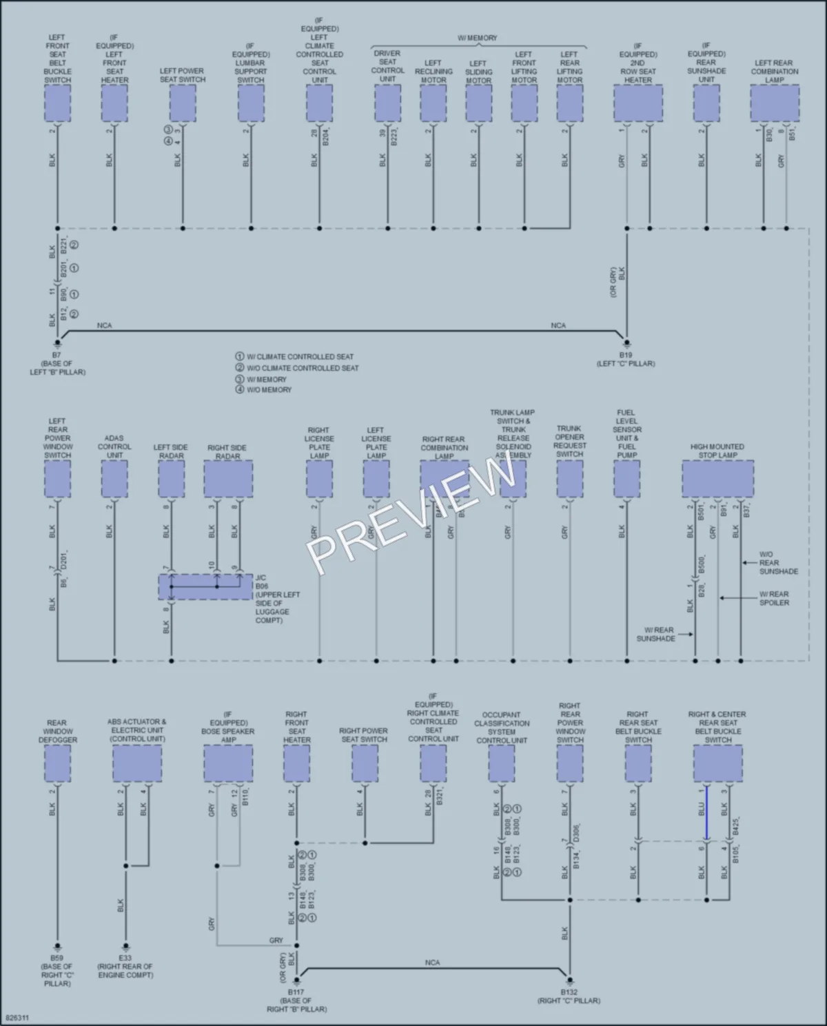2023 Nissan Maxima Ground Distribution wiring diagram preview