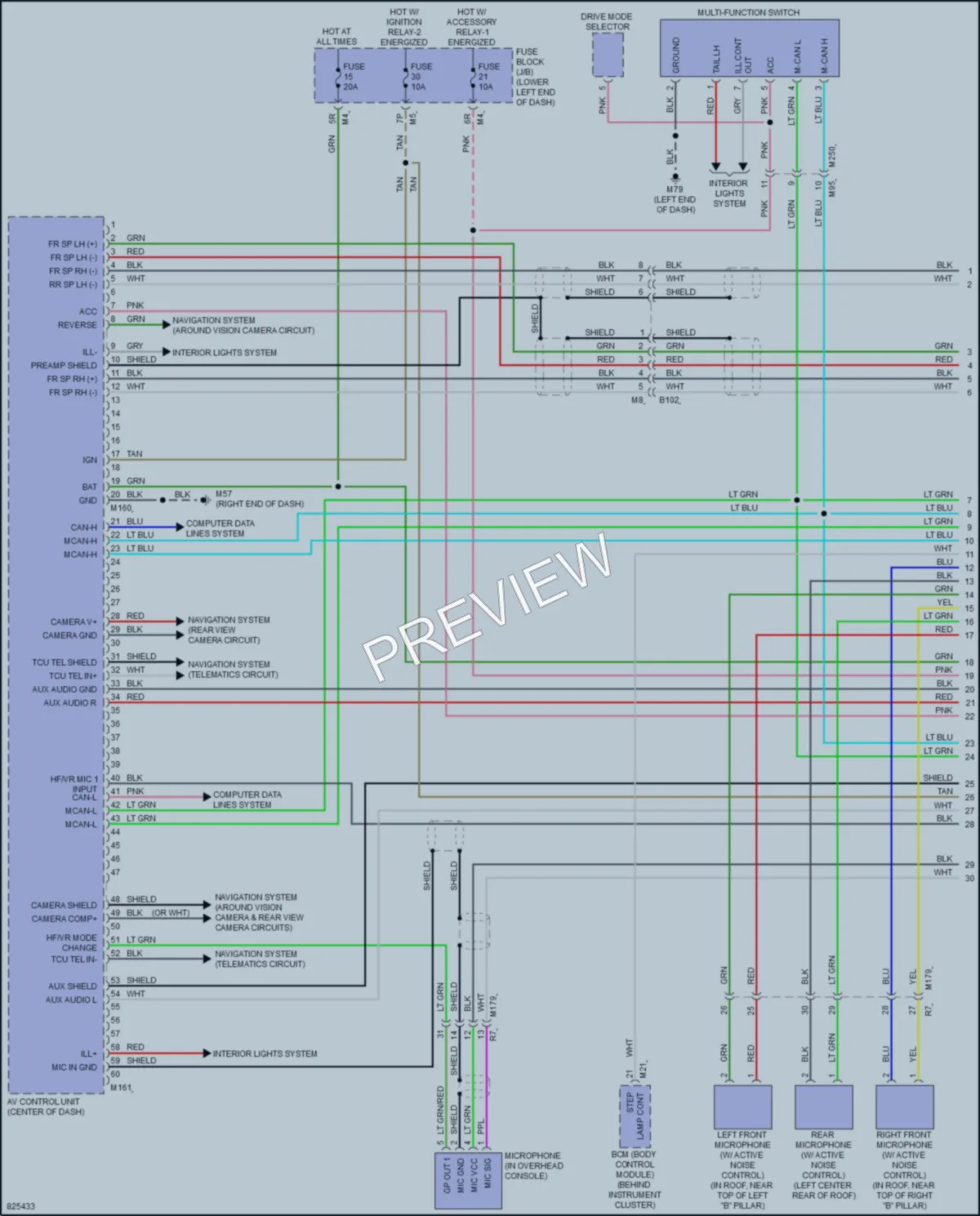 2023 Nissan Maxima Radio wiring diagram preview