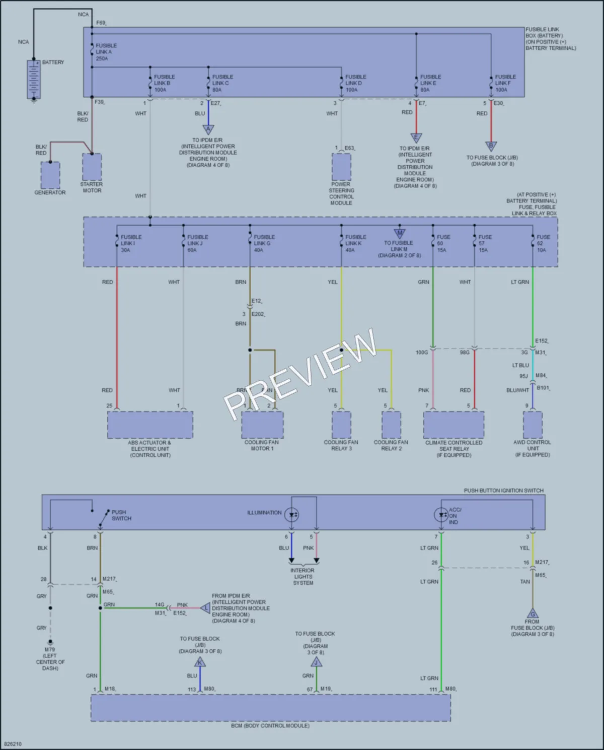 2023 Nissan Murano Power Distribution wiring diagram preview