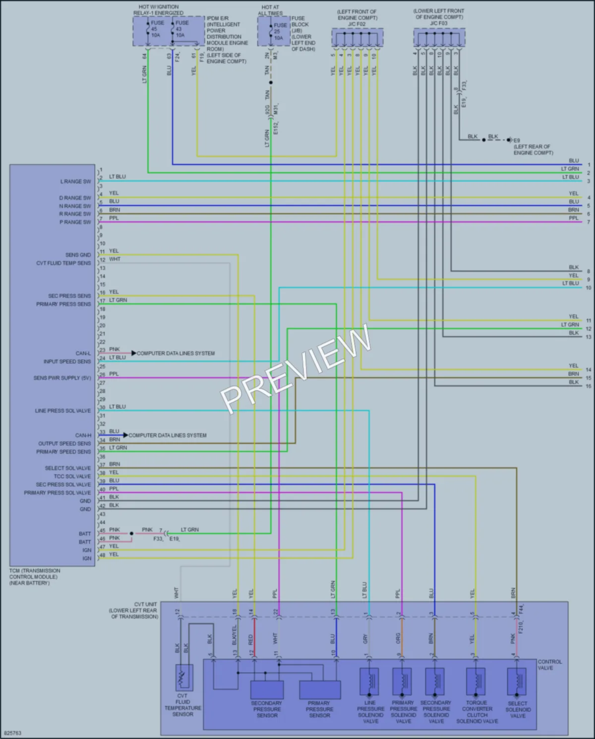 2023 Nissan Murano Transmission wiring diagram preview