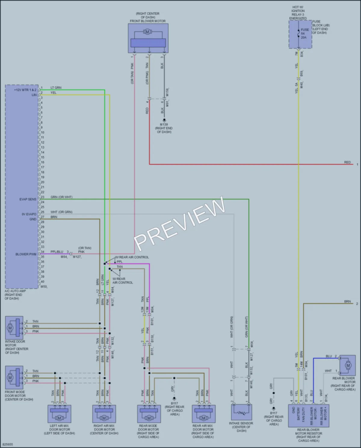 2023 Nissan Pathfinder Air Conditioning wiring diagram preview