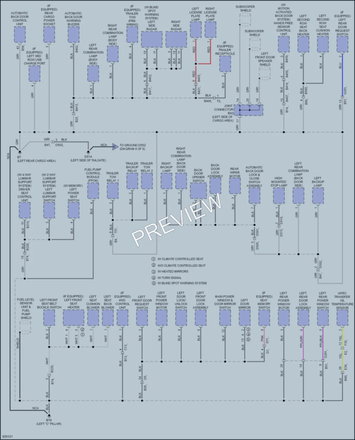 2023 Nissan Pathfinder Ground Distribution wiring diagram preview