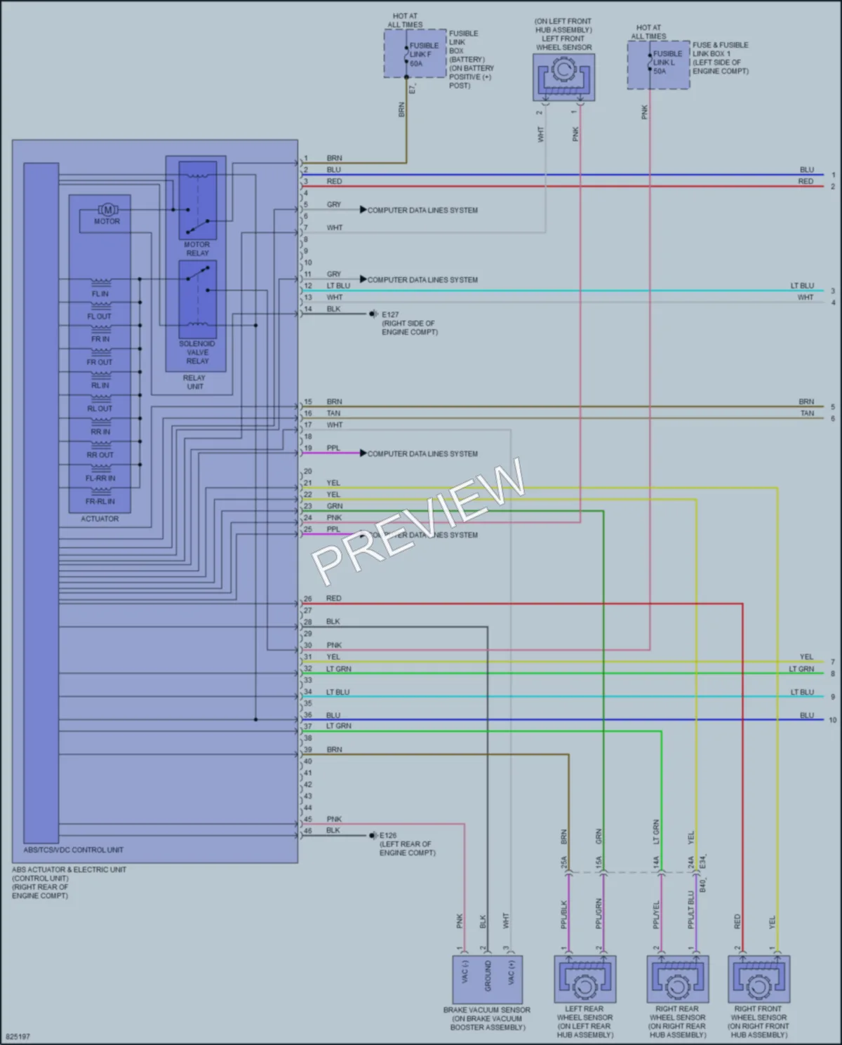 2023 Nissan Rogue Anti Lock Brakes wiring diagram preview