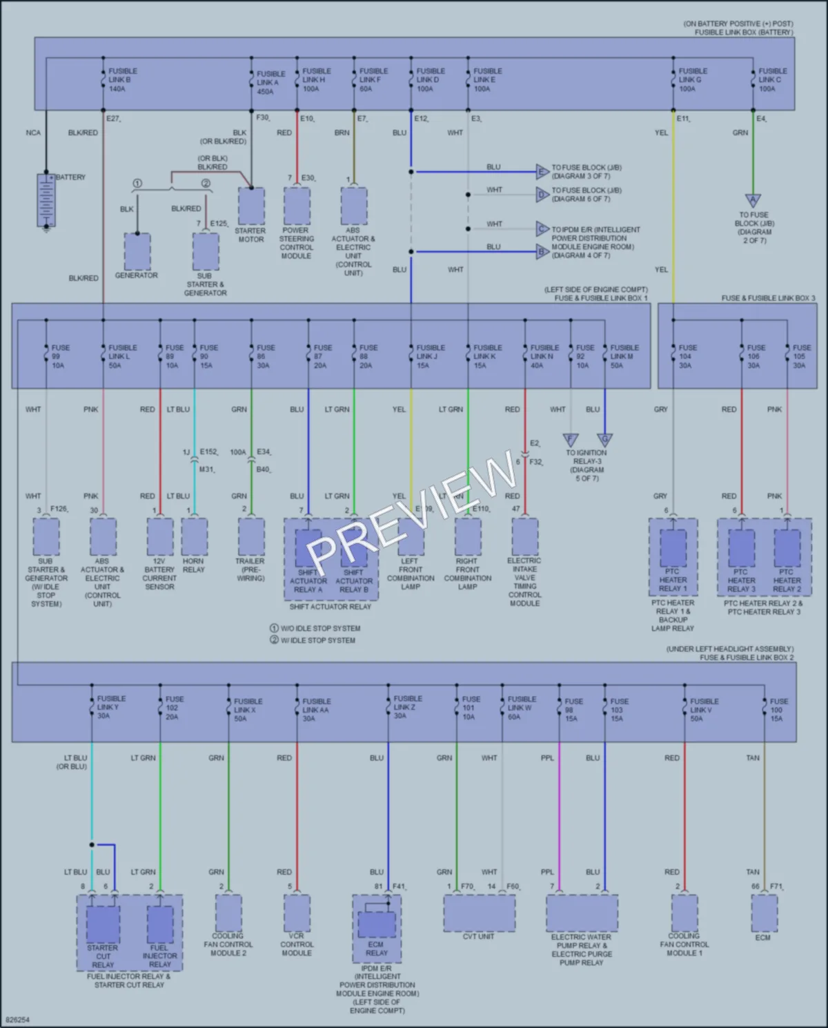 2023 Nissan Rogue Power Distribution wiring diagram preview