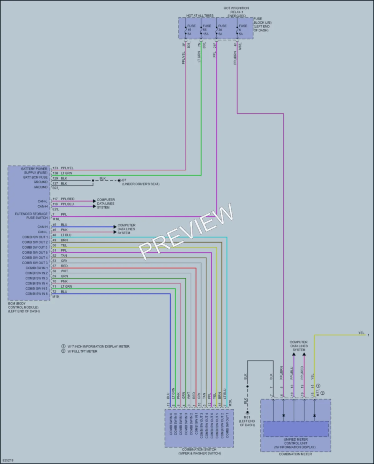 2023 Nissan Rogue Wiper Washer wiring diagram preview