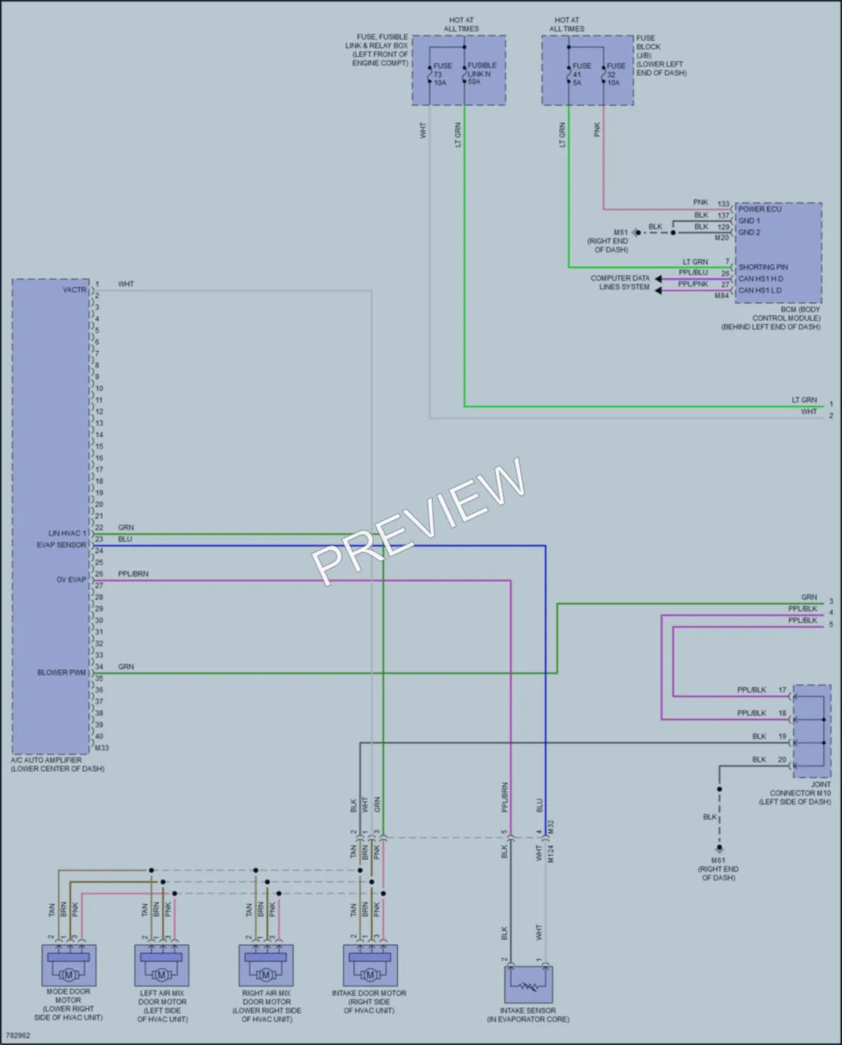 2023 Nissan Sentra Air Conditioning wiring diagram preview