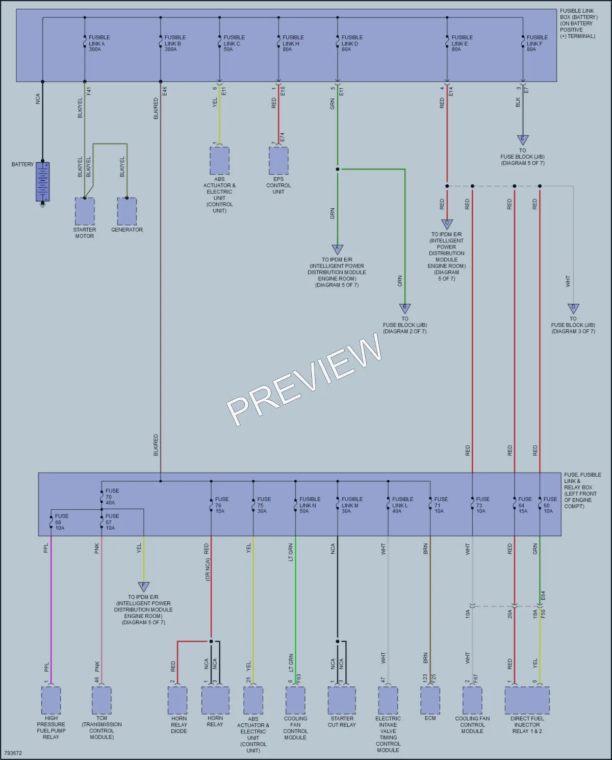 2023 Nissan Sentra Power Distribution wiring diagram preview