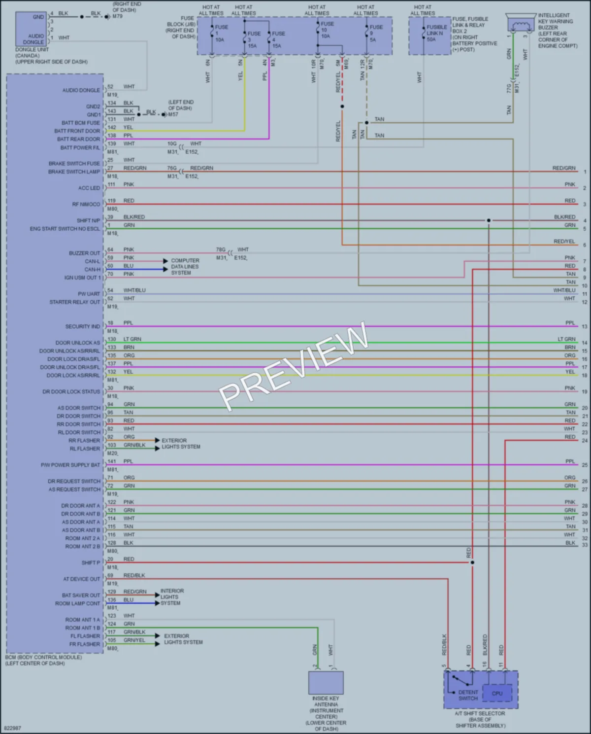 2023 Nissan Titan Anti Theft wiring diagram preview