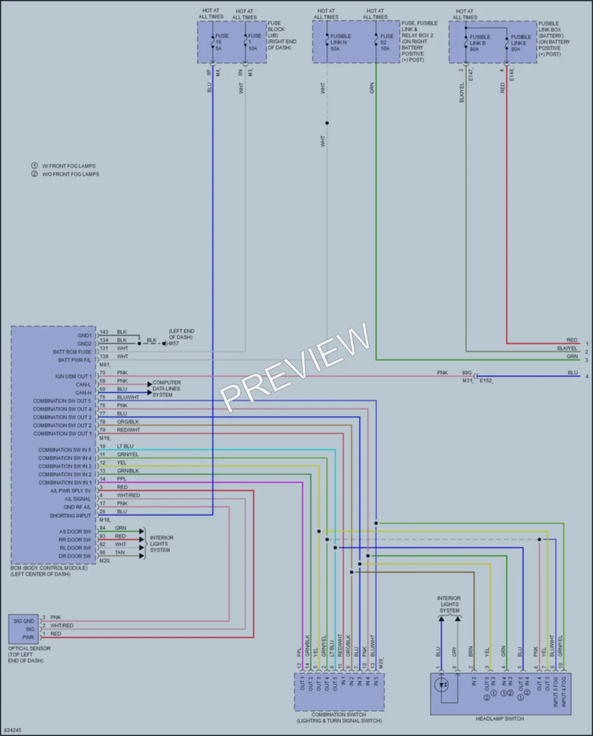 2023 Nissan Titan Headlights wiring diagram preview