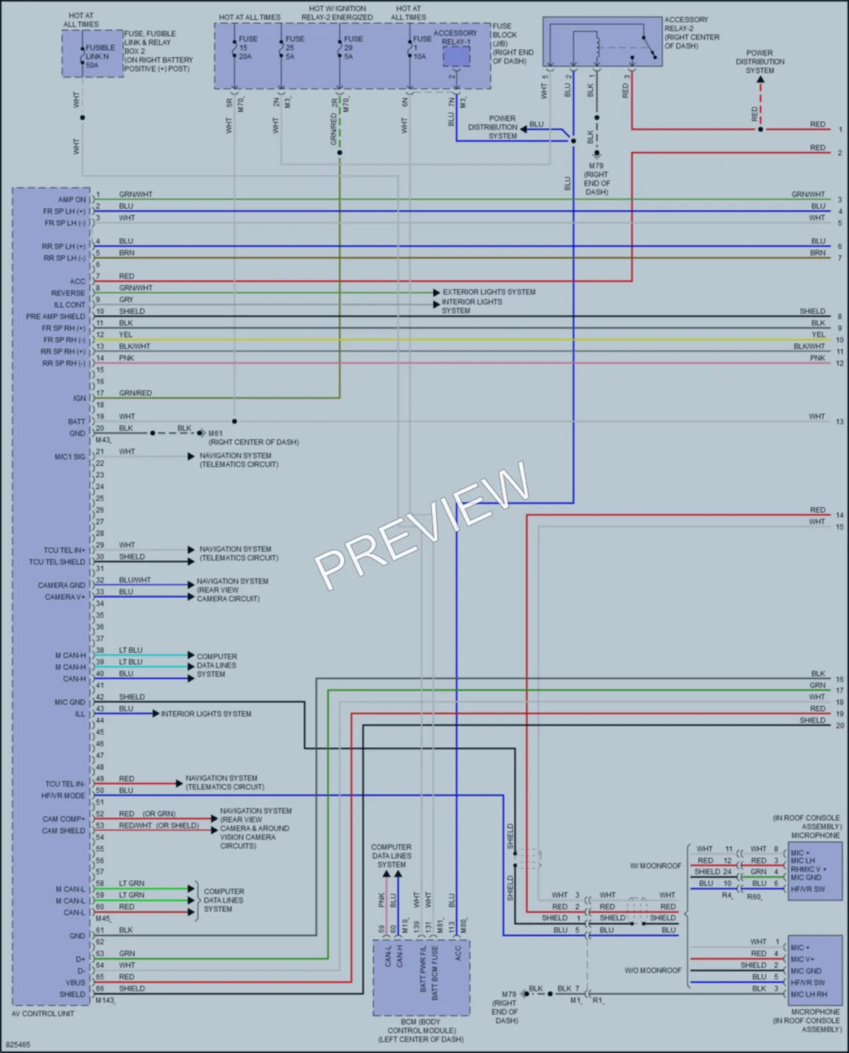 2023 Nissan Titan Radio wiring diagram preview