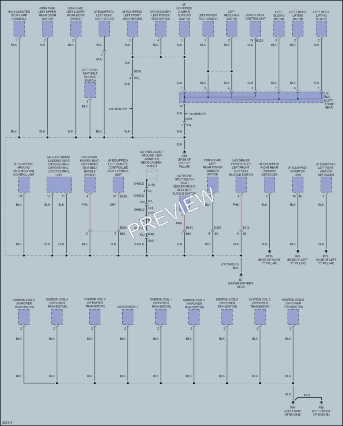 2023 Nissan TitanXD Ground Distribution wiring diagram preview