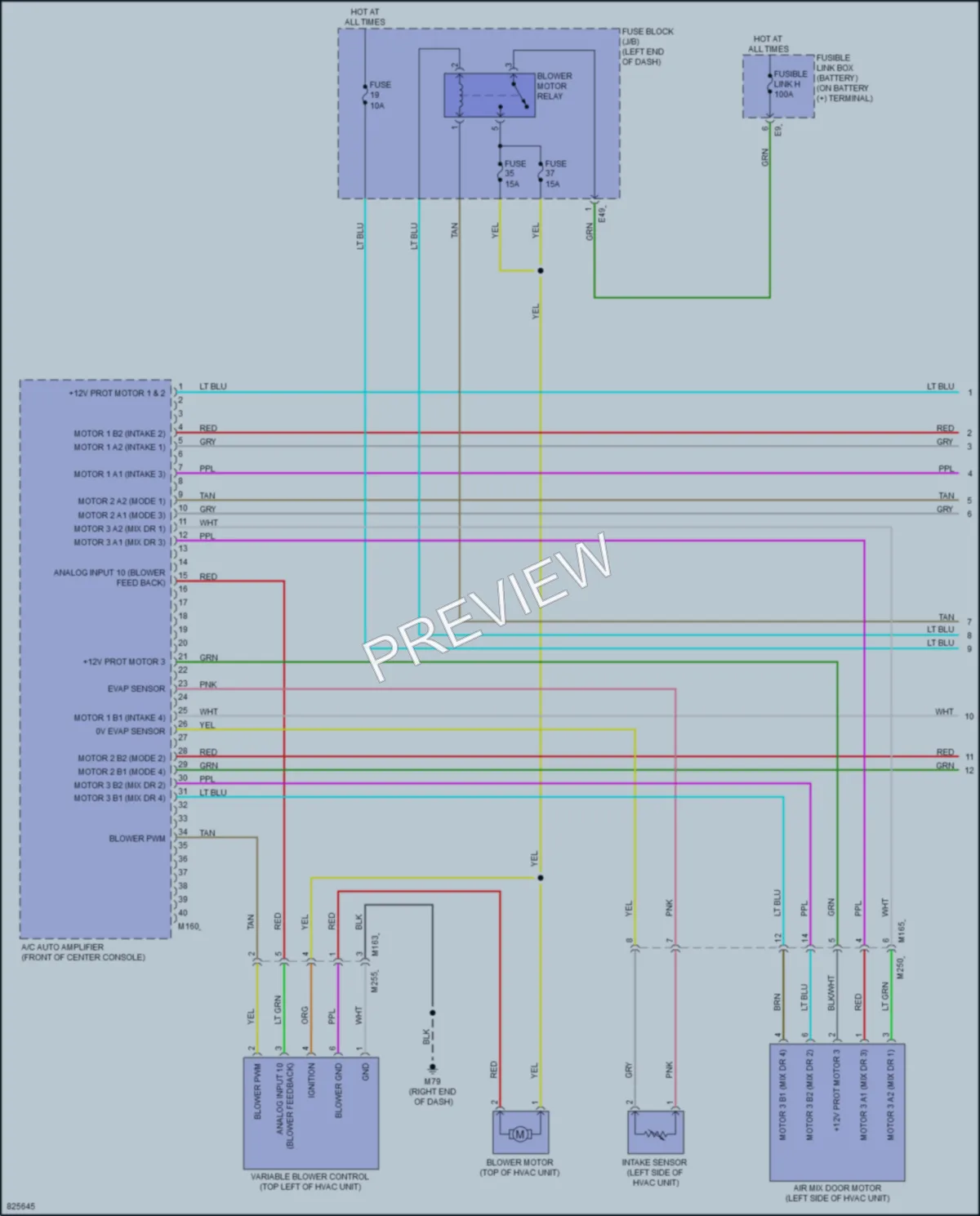 2023 Nissan Versa Air Conditioning wiring diagram preview