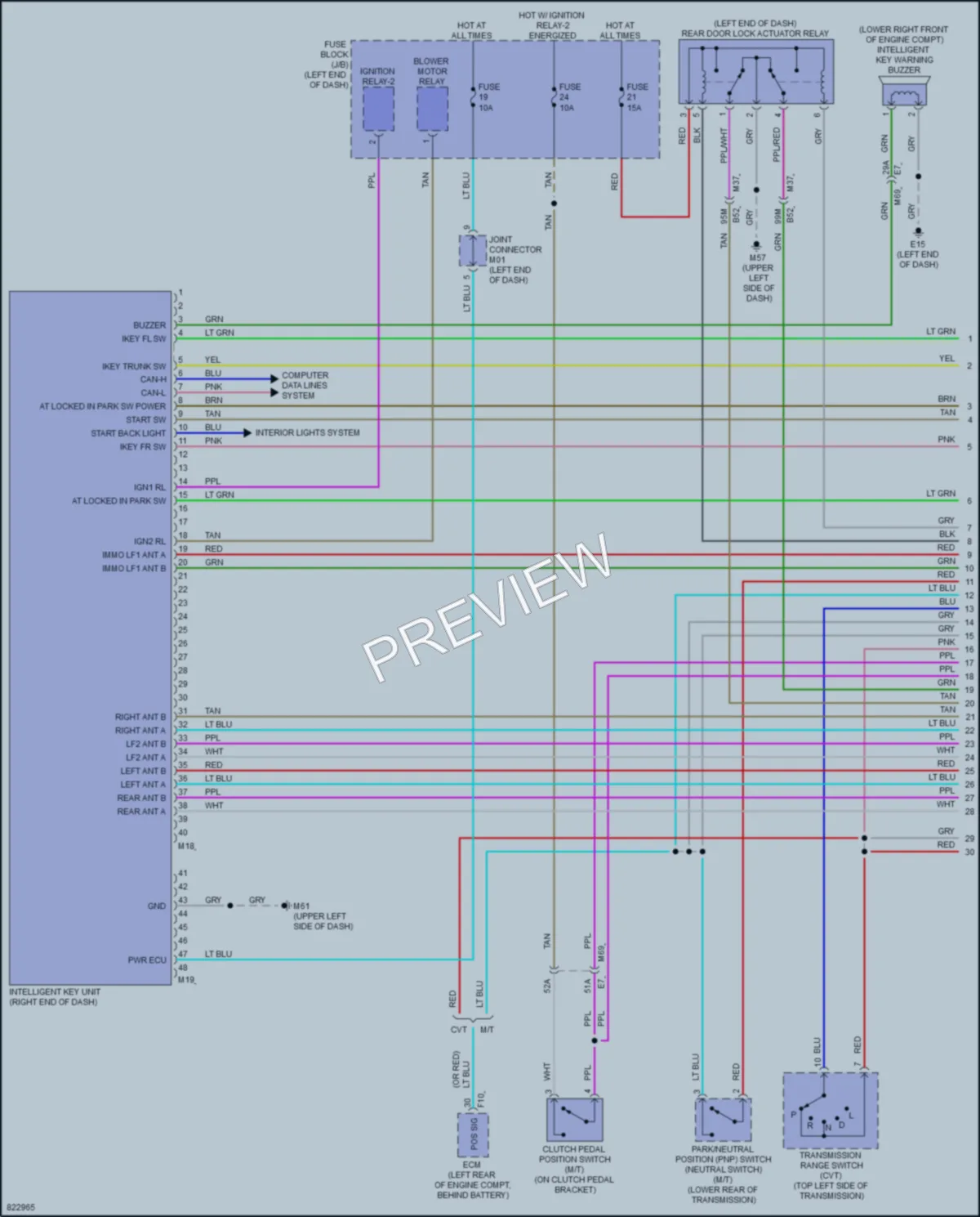 2023 Nissan Versa Power Door Locks wiring diagram preview