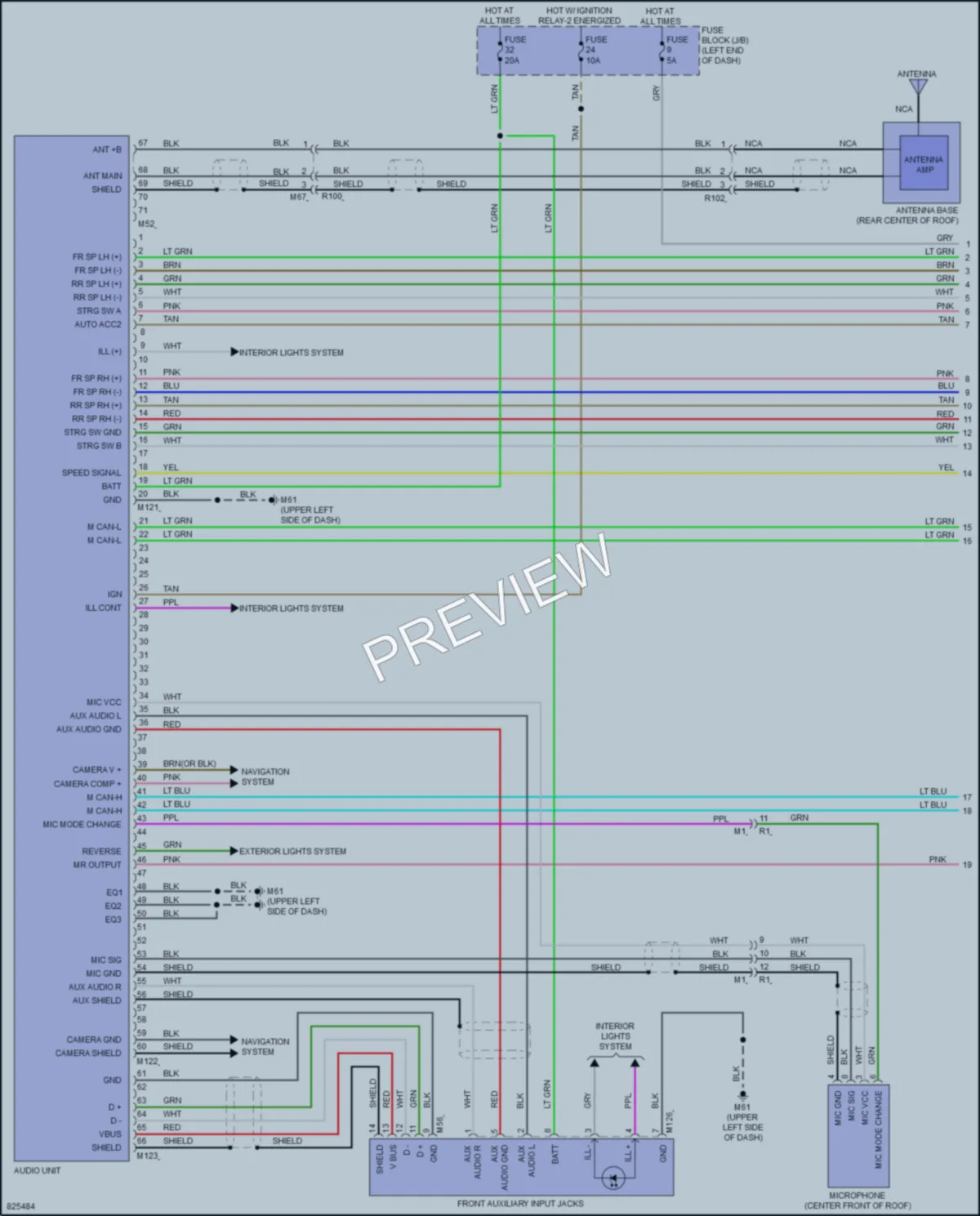 2023 Nissan Versa Radio wiring diagram preview