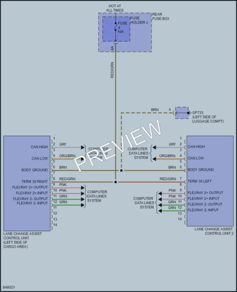 2023 Porsche Cayenne Navigation wiring diagram preview