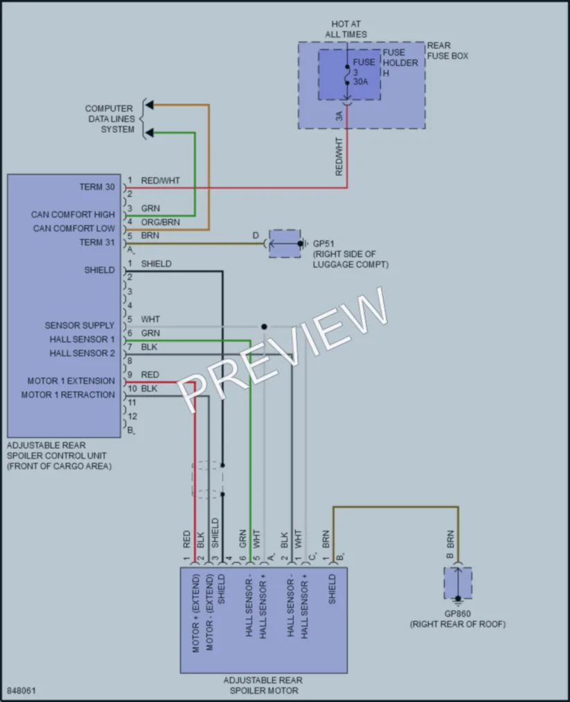 2023 Porsche CayenneCoupe Active Bodyworks wiring diagram preview
