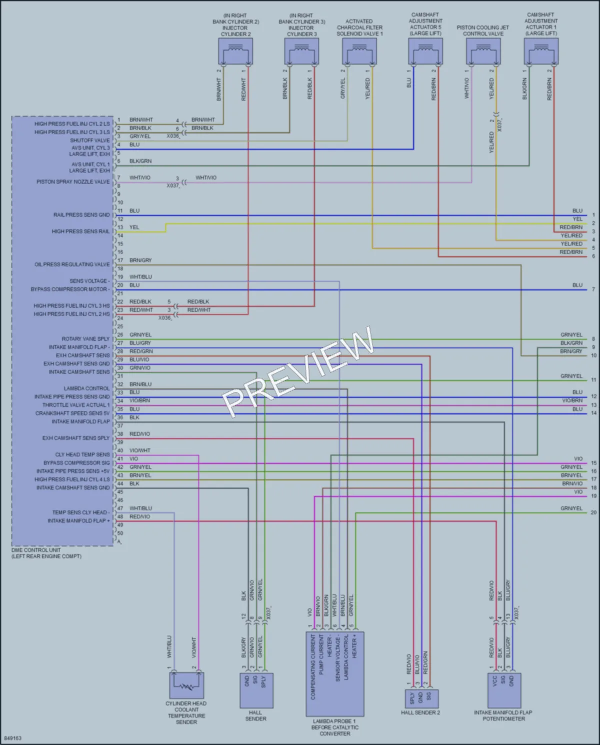 2023 Porsche Macan Engine Performance wiring diagram preview
