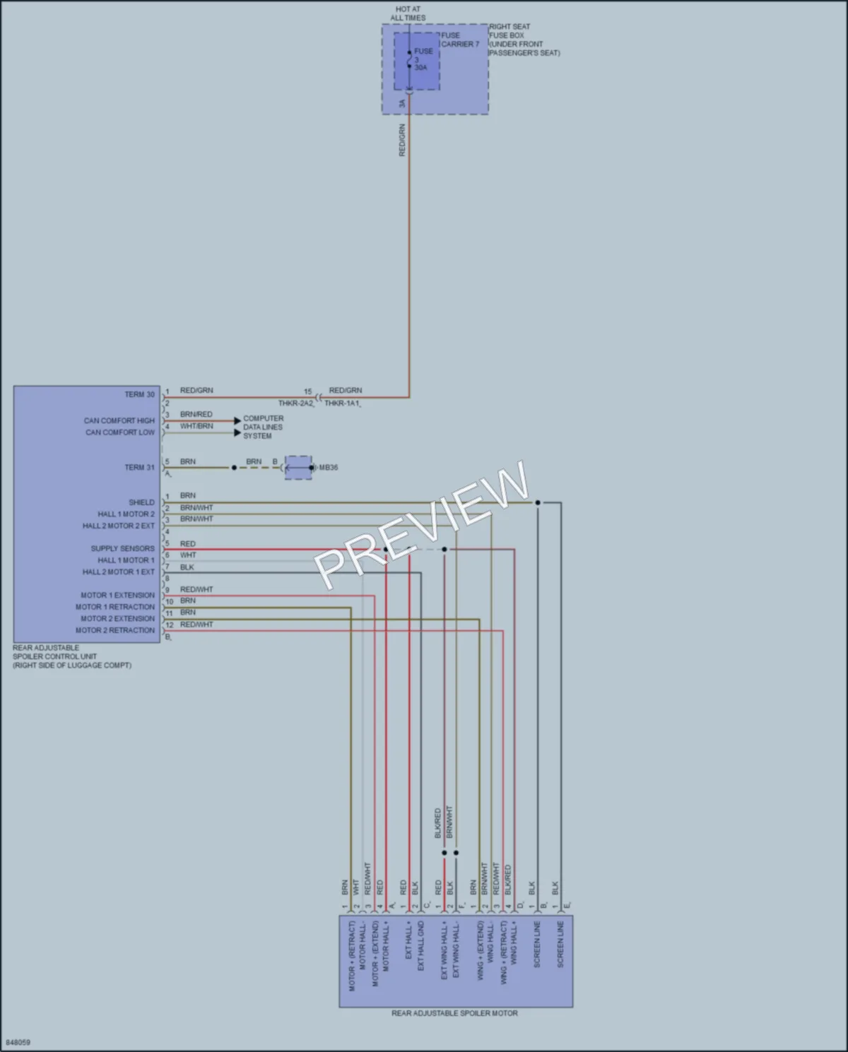 2023 Porsche PanameraHybrid Active Bodyworks wiring diagram preview