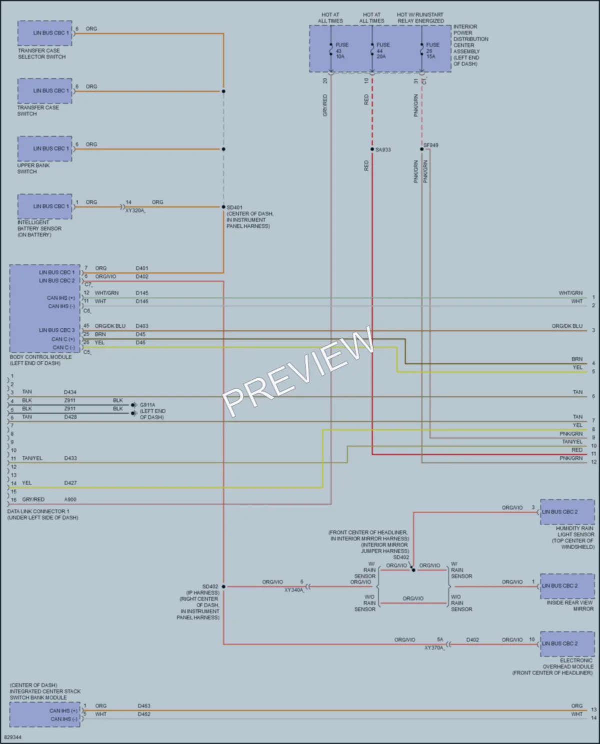 2023 Ram 1500 Computer Data Lines wiring diagram preview