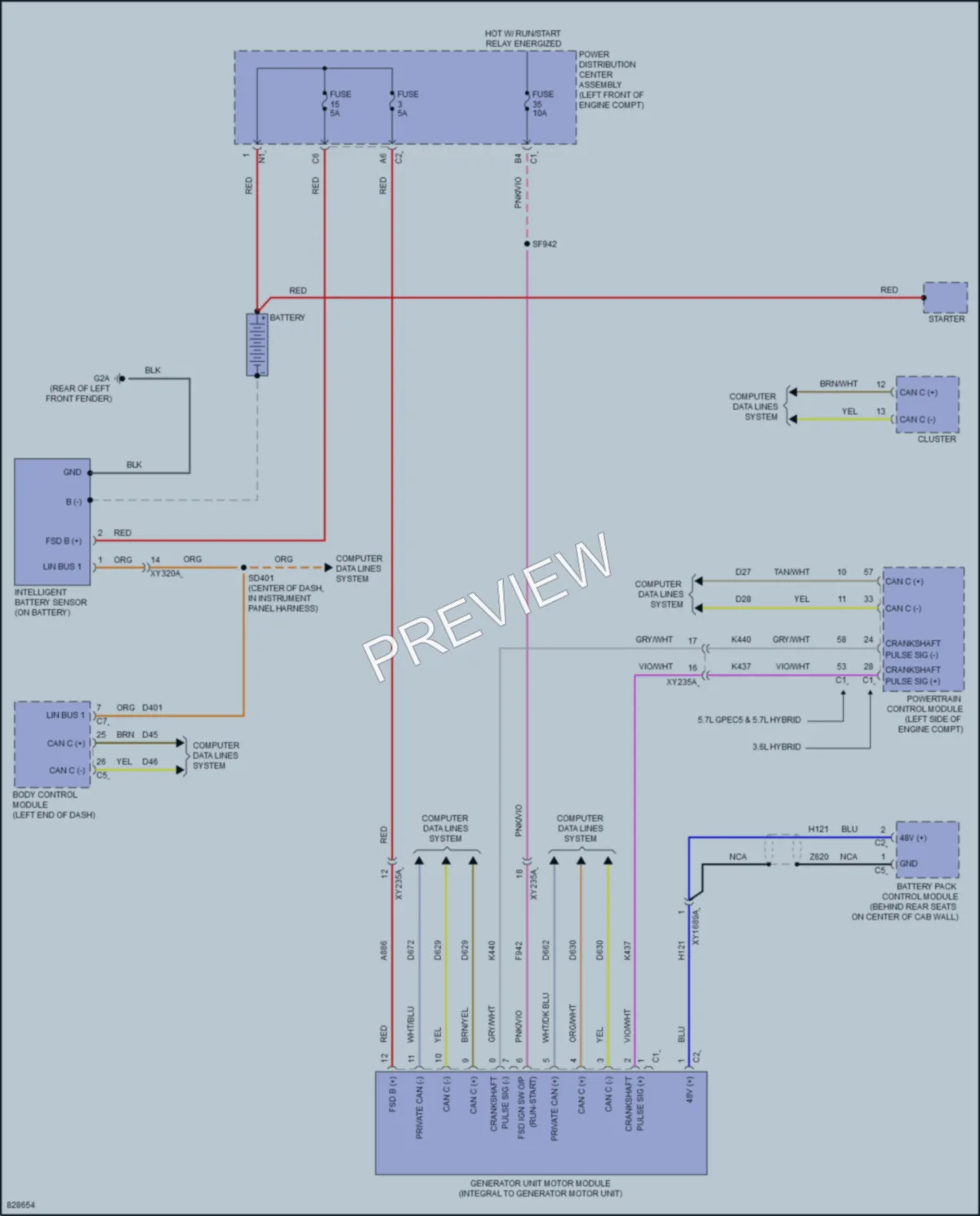 2023 Ram 1500 Starting Charging wiring diagram preview