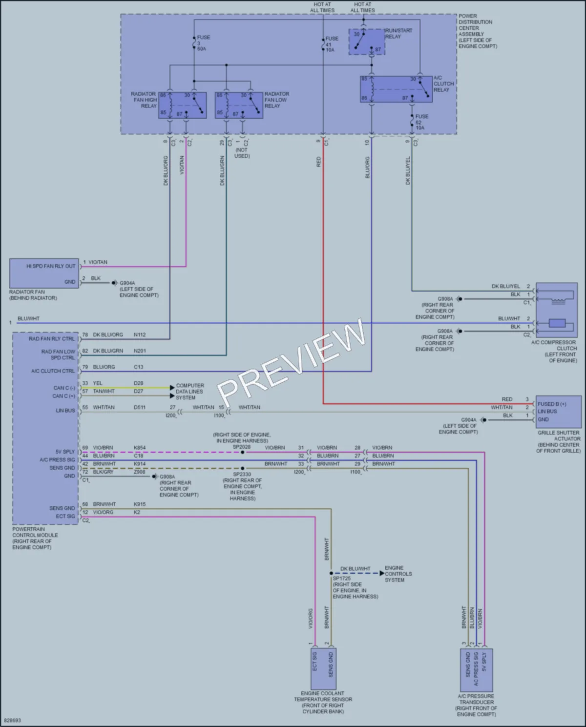 2023 Ram 1500Classic Air Conditioning wiring diagram preview