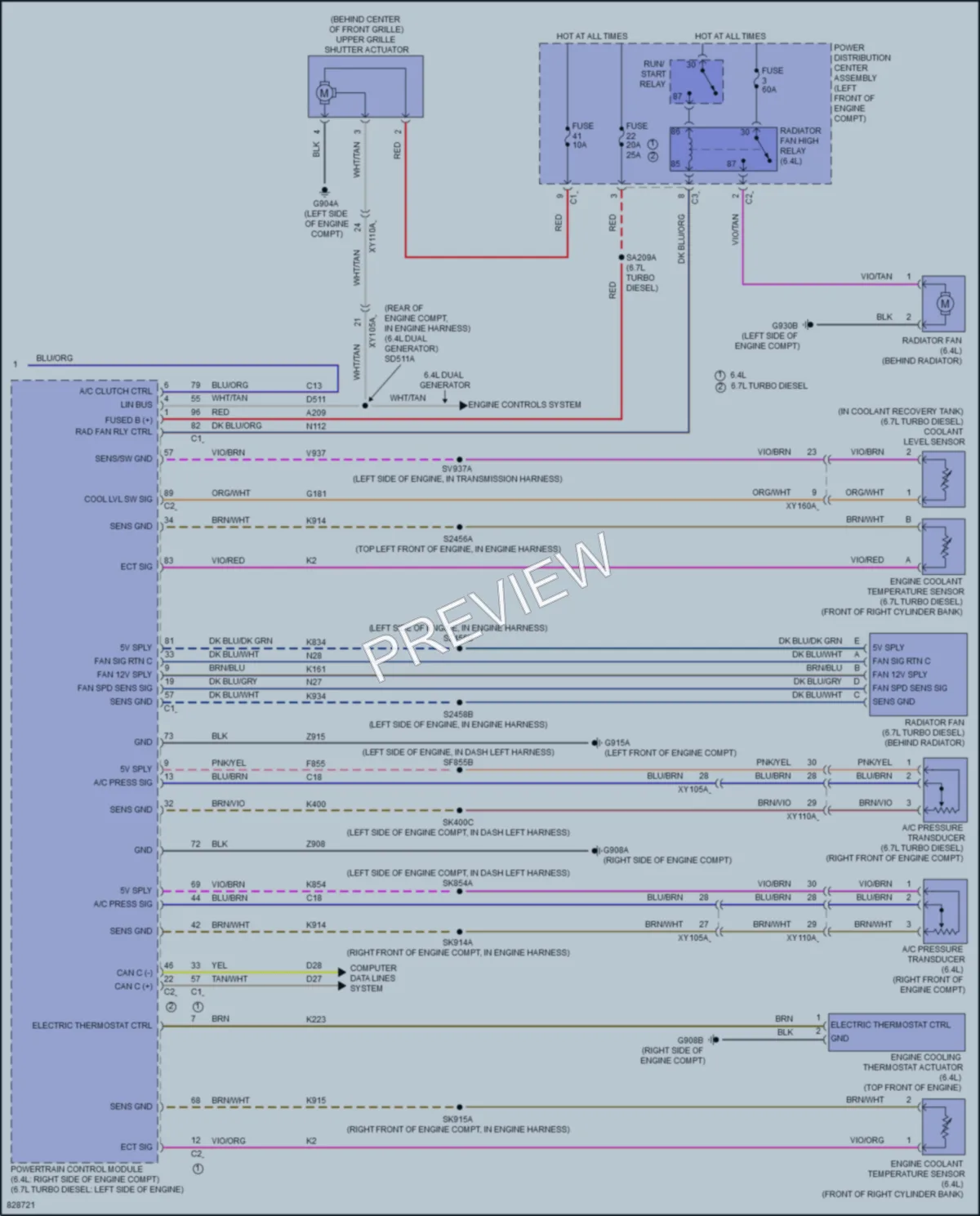2023 Ram 2500 Air Conditioning wiring diagram preview