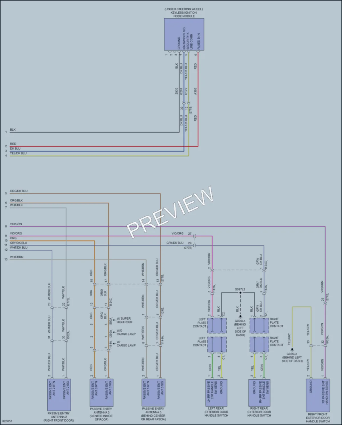 2023 Ram 2500ProMaster Anti Theft wiring diagram preview