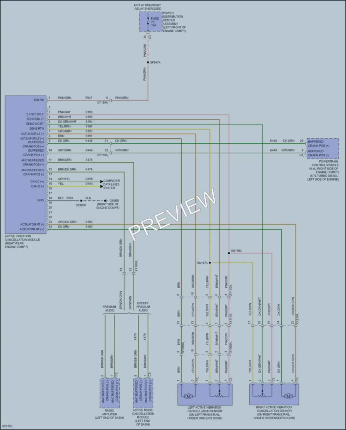 2023 Ram 3500 Electronic Suspension wiring diagram preview