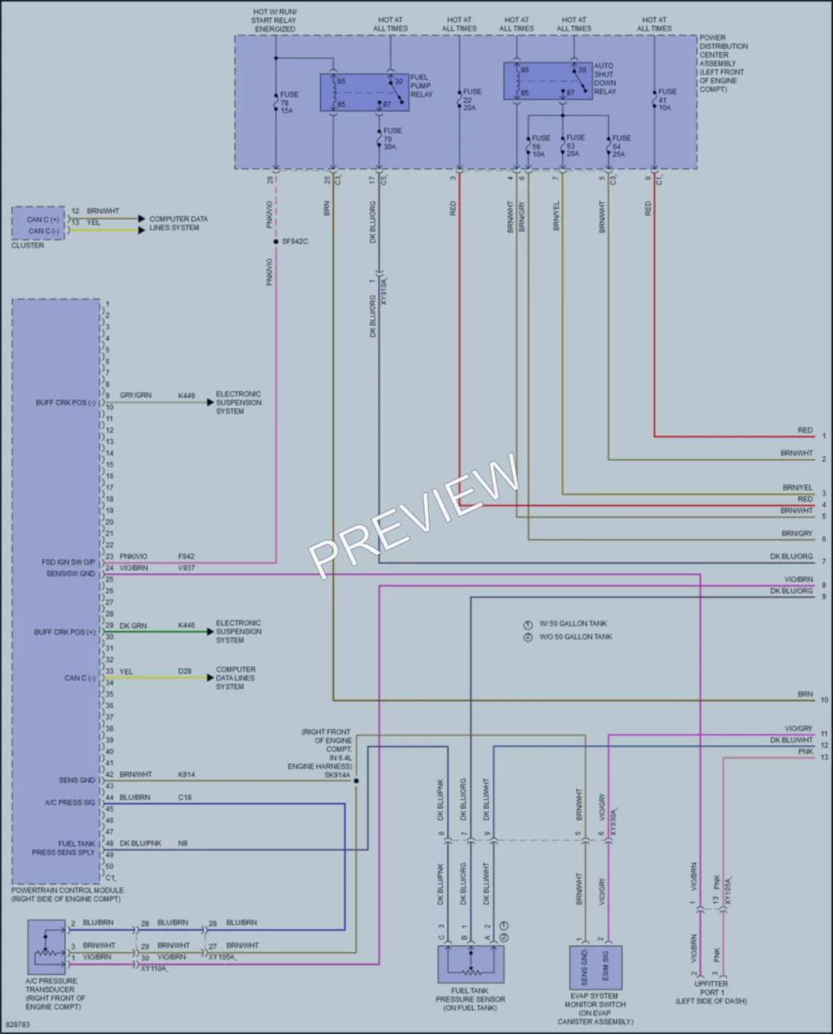 2023 Ram 3500 Engine Performance wiring diagram preview