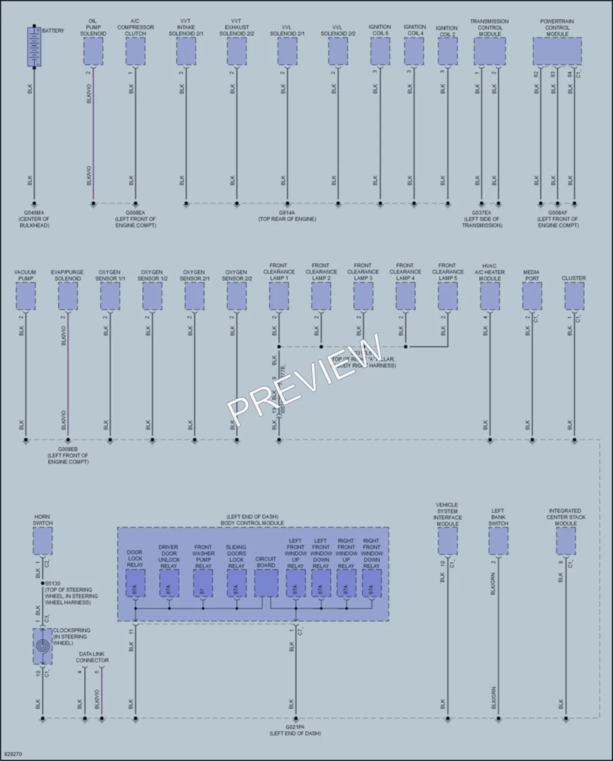 2023 Ram 3500ProMaster Ground Distribution wiring diagram preview