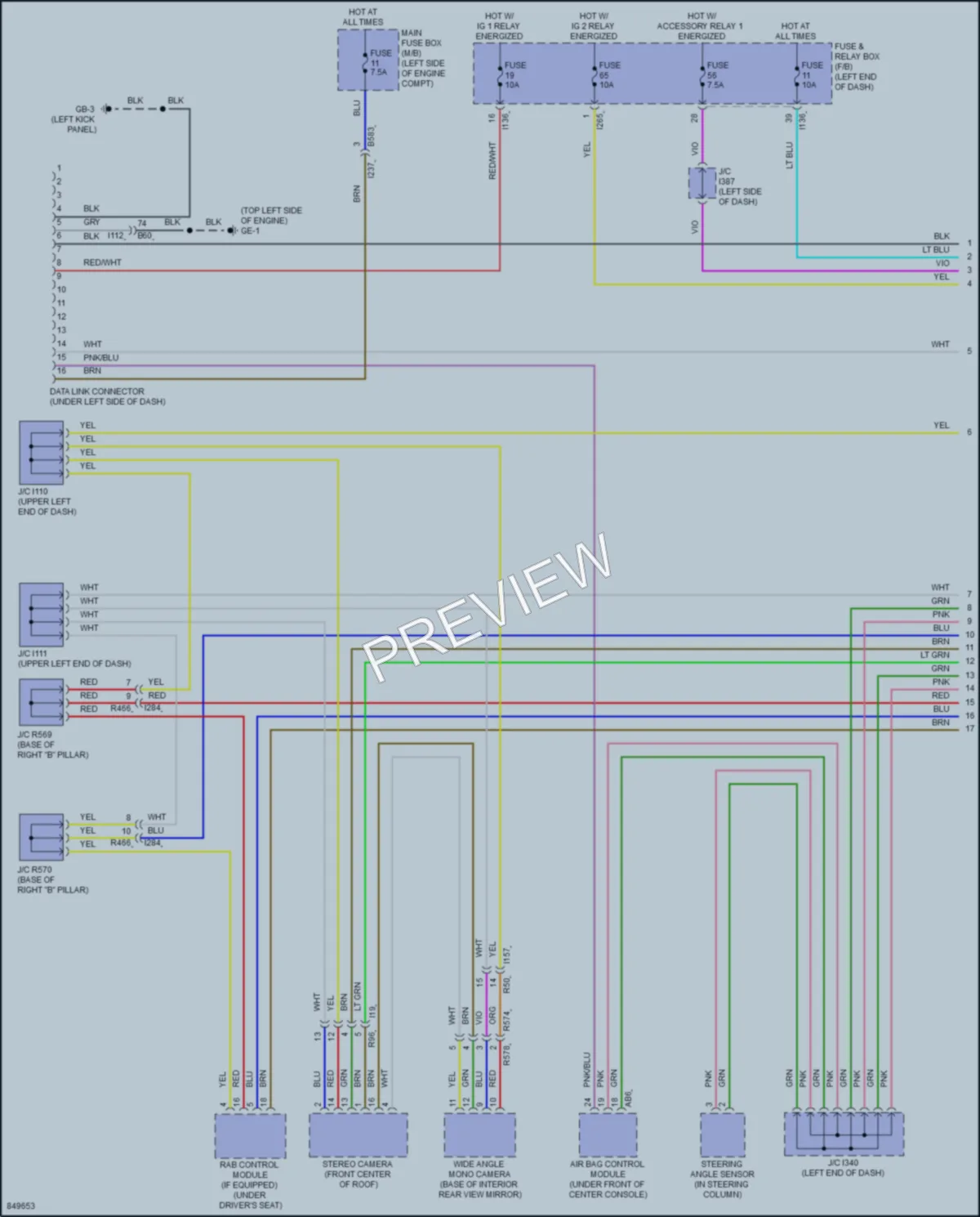 2023 Subaru Ascent Computer Data Lines wiring diagram preview