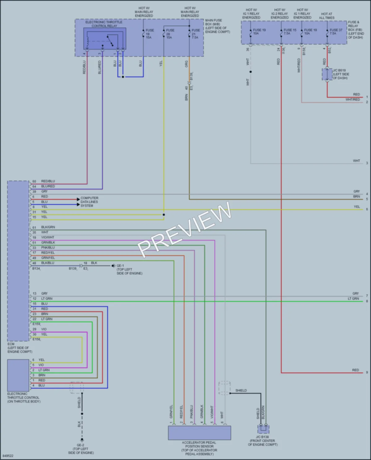 2023 Subaru Ascent Cruise Control wiring diagram preview