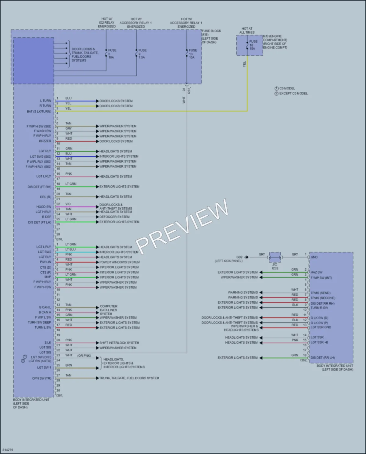 2023 Subaru BRZ Body Control Modules wiring diagram preview