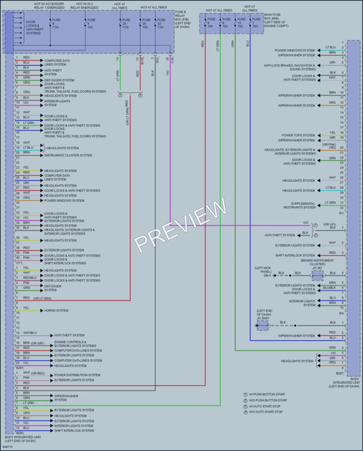 2023 Subaru Crosstrek Body Control Modules wiring diagram preview