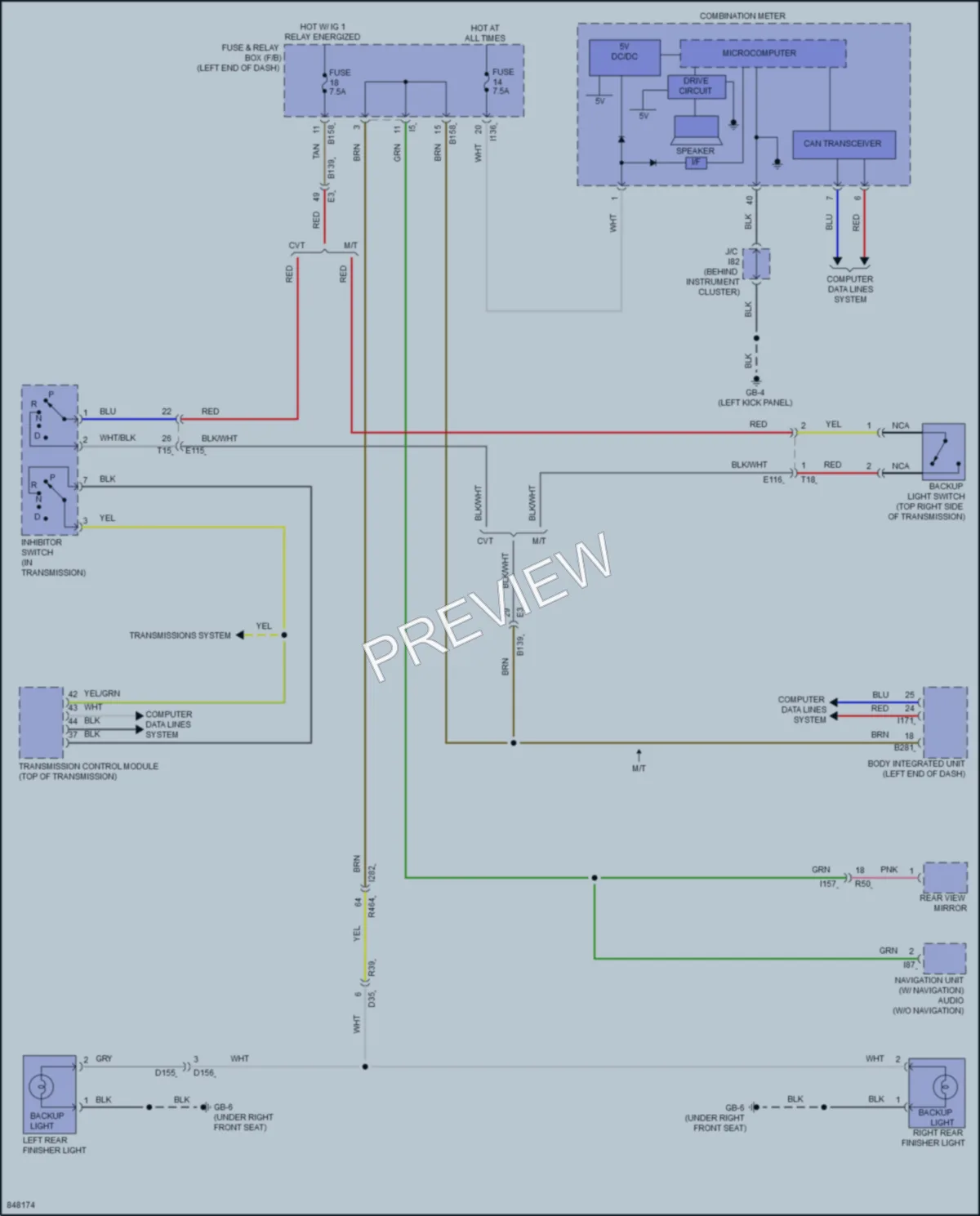 2023 Subaru Crosstrek Exterior Lights wiring diagram preview