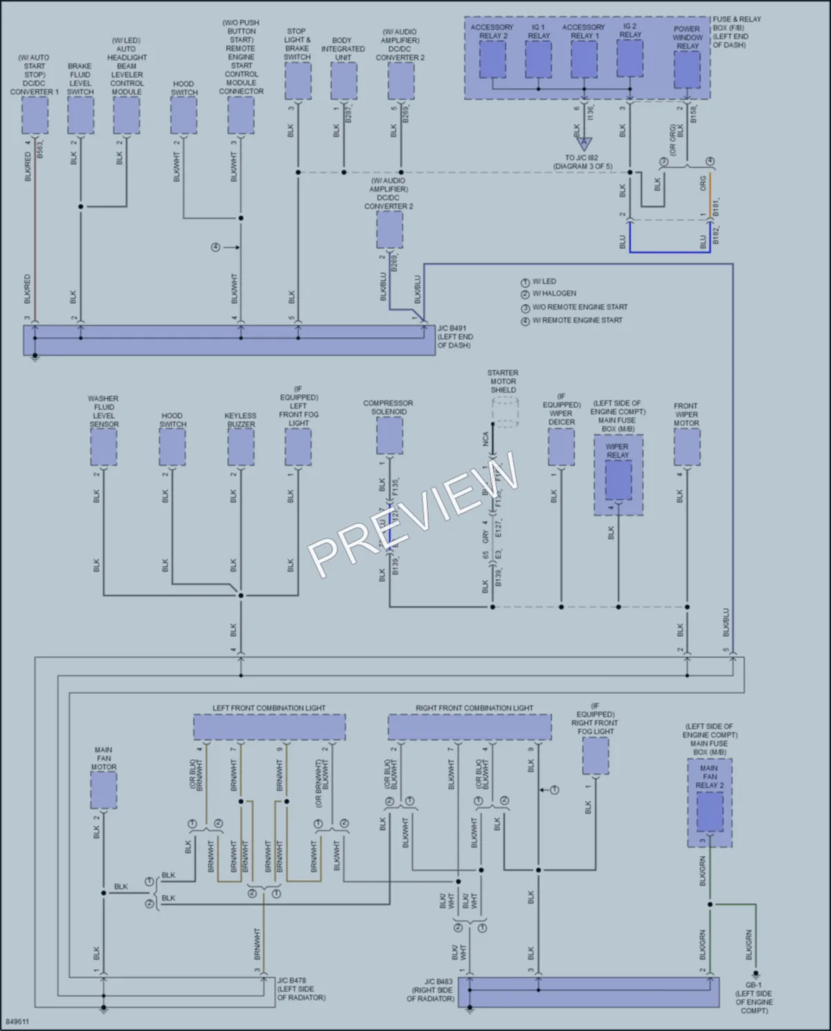2023 Subaru CrosstrekHybrid Ground Distribution wiring diagram preview