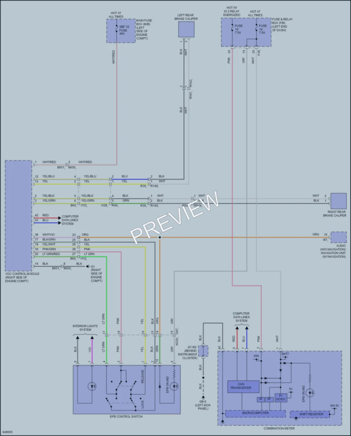 2023 Subaru CrosstrekHybrid Shift Interlock wiring diagram preview