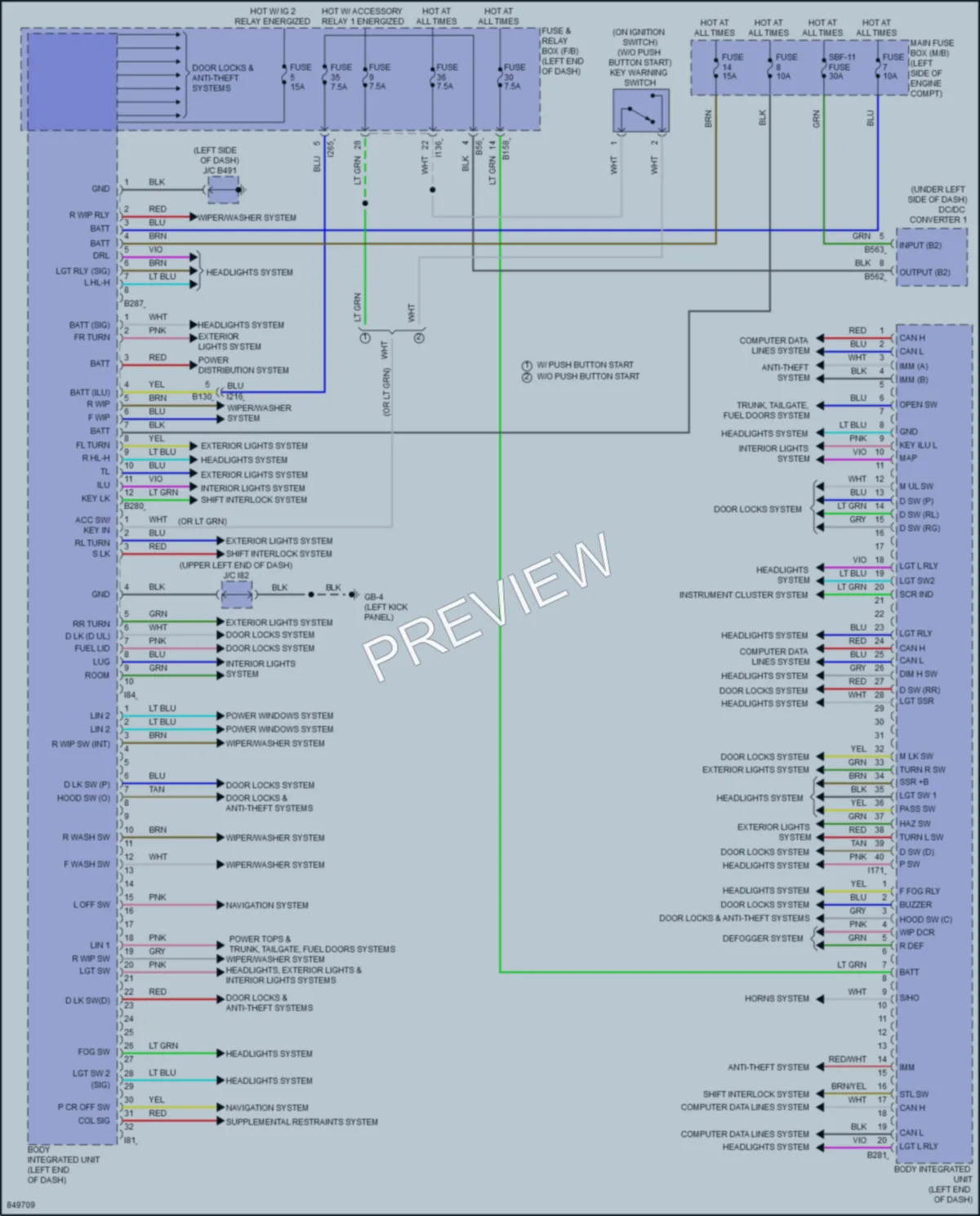2023 Subaru Forester Body Control Modules wiring diagram preview