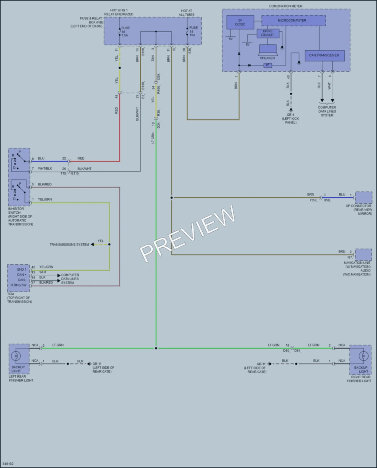 2023 Subaru Forester Exterior Lights wiring diagram preview