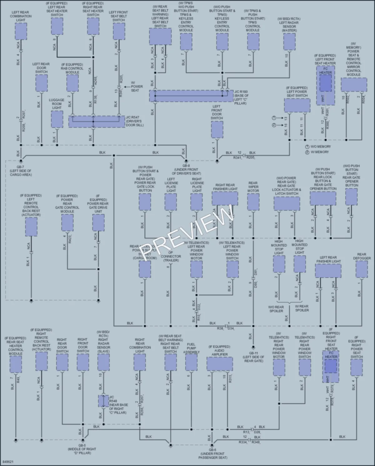 2023 Subaru Forester Ground Distribution wiring diagram preview