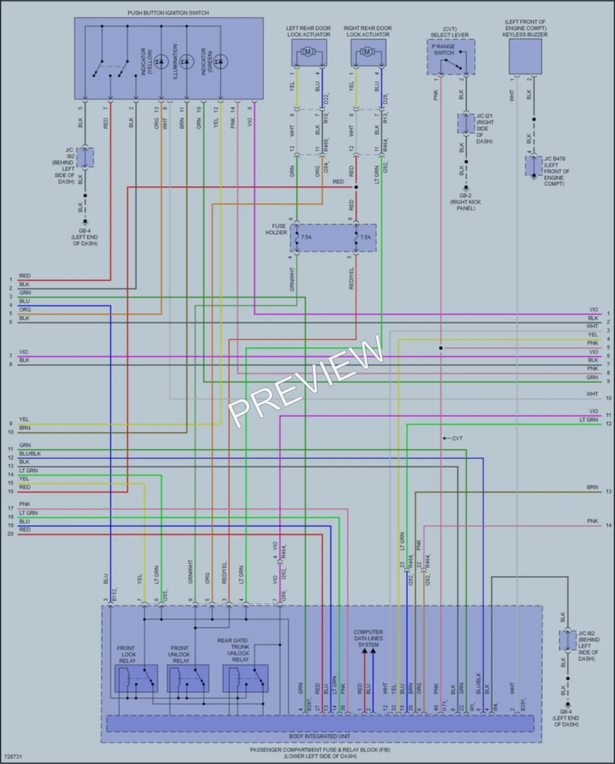 2023 Subaru Impreza Anti Theft wiring diagram preview