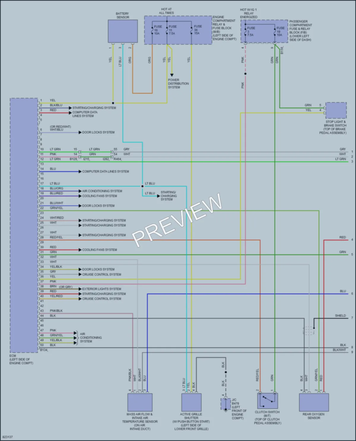 2023 Subaru Impreza Engine Performance wiring diagram preview