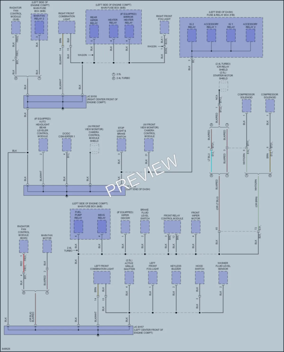 2023 Subaru Legacy Ground Distribution wiring diagram preview