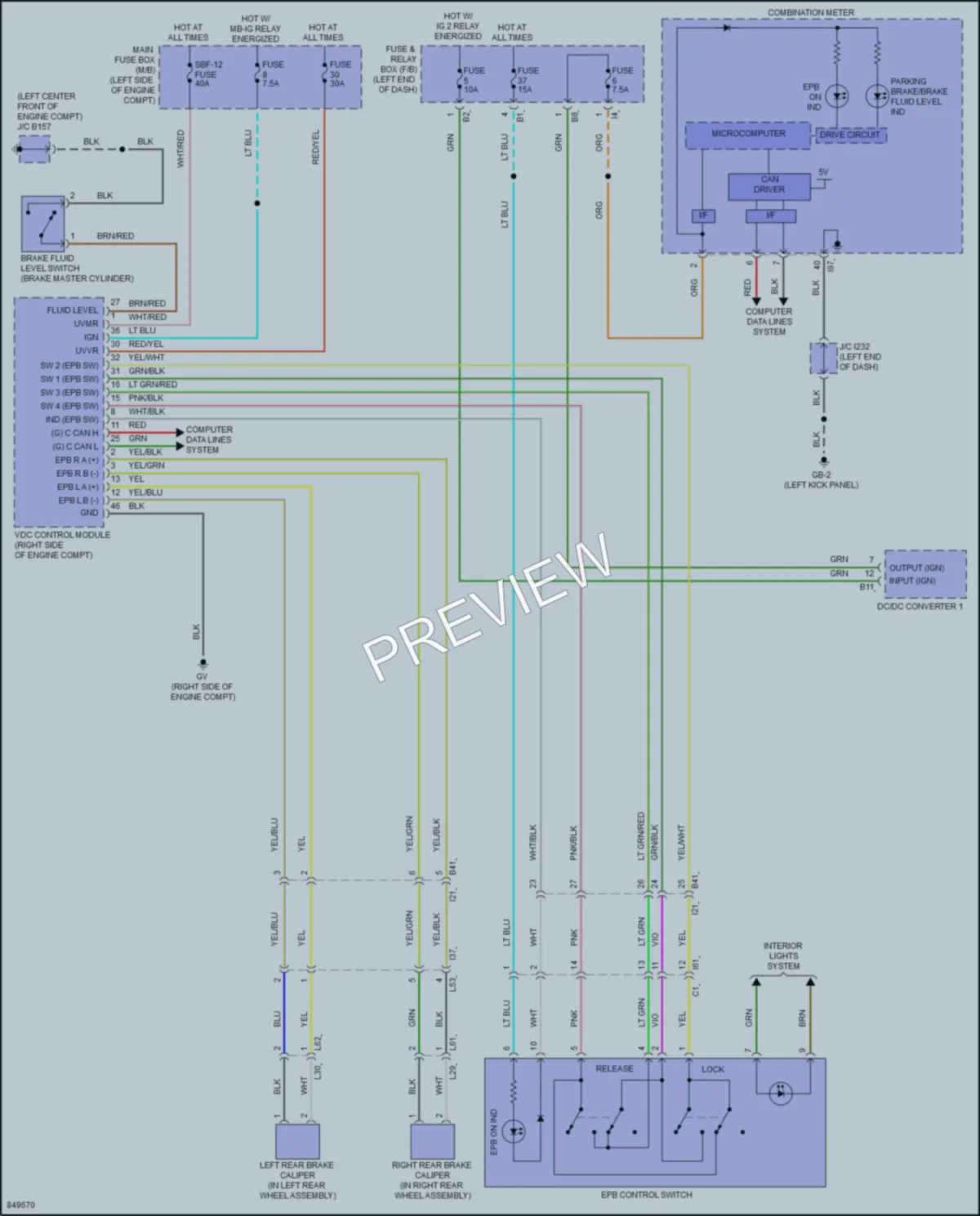 2023 Subaru Legacy Shift Interlock wiring diagram preview