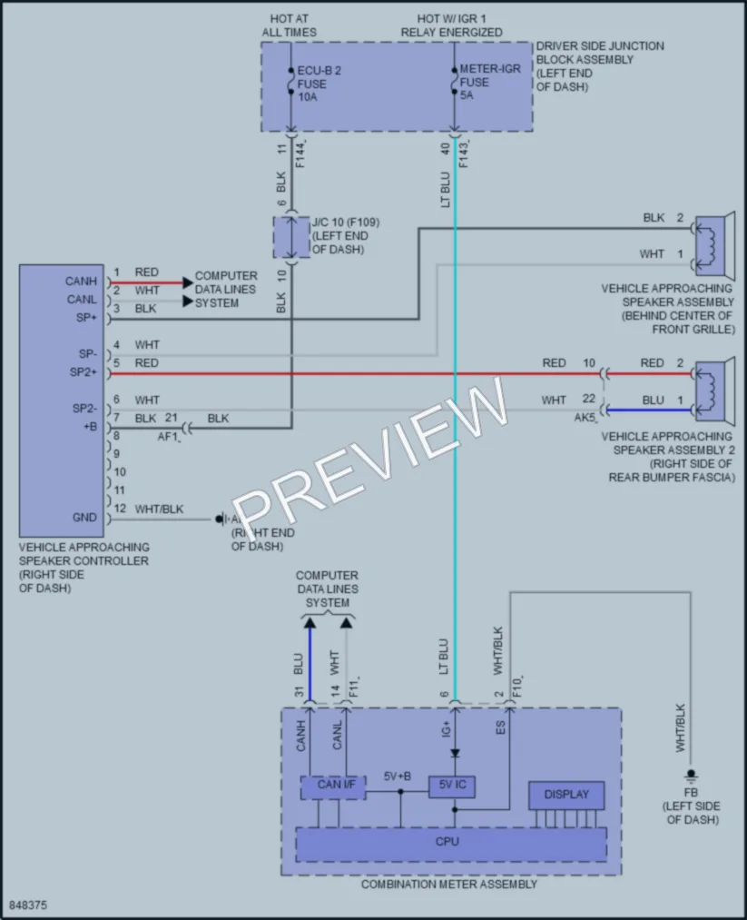 2023 Subaru Solterra Active Bodyworks wiring diagram preview