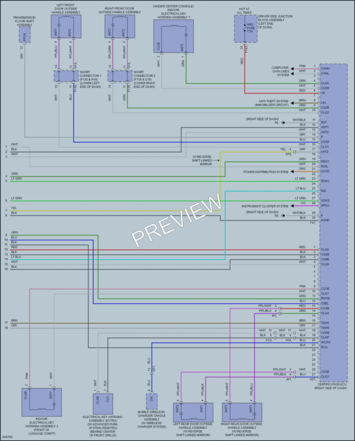 2023 Subaru Solterra Power Door Locks wiring diagram preview